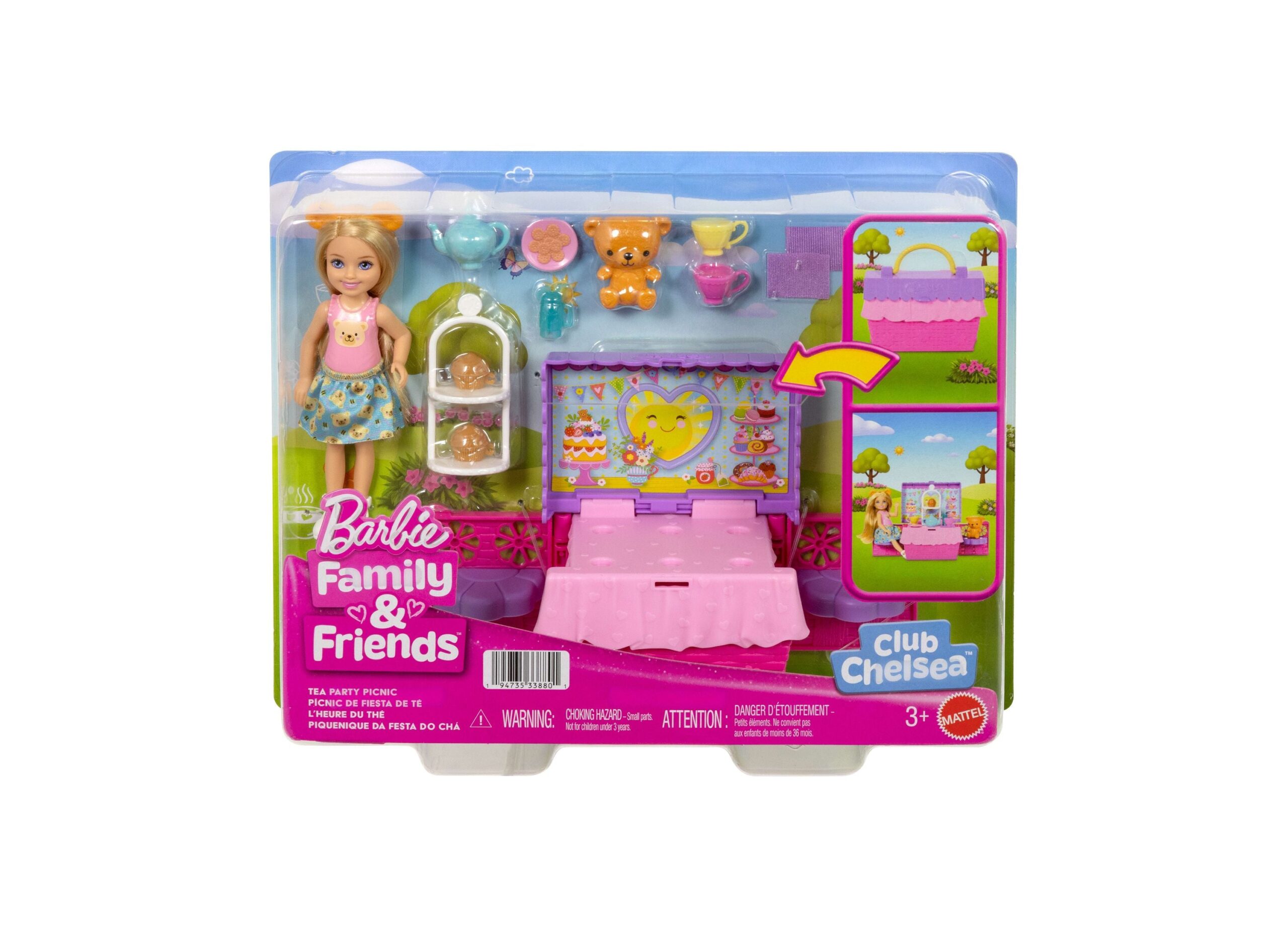 Barbie Club Chelsea Tea Party Playset - Colorful Pop-Up Fun - Image 4