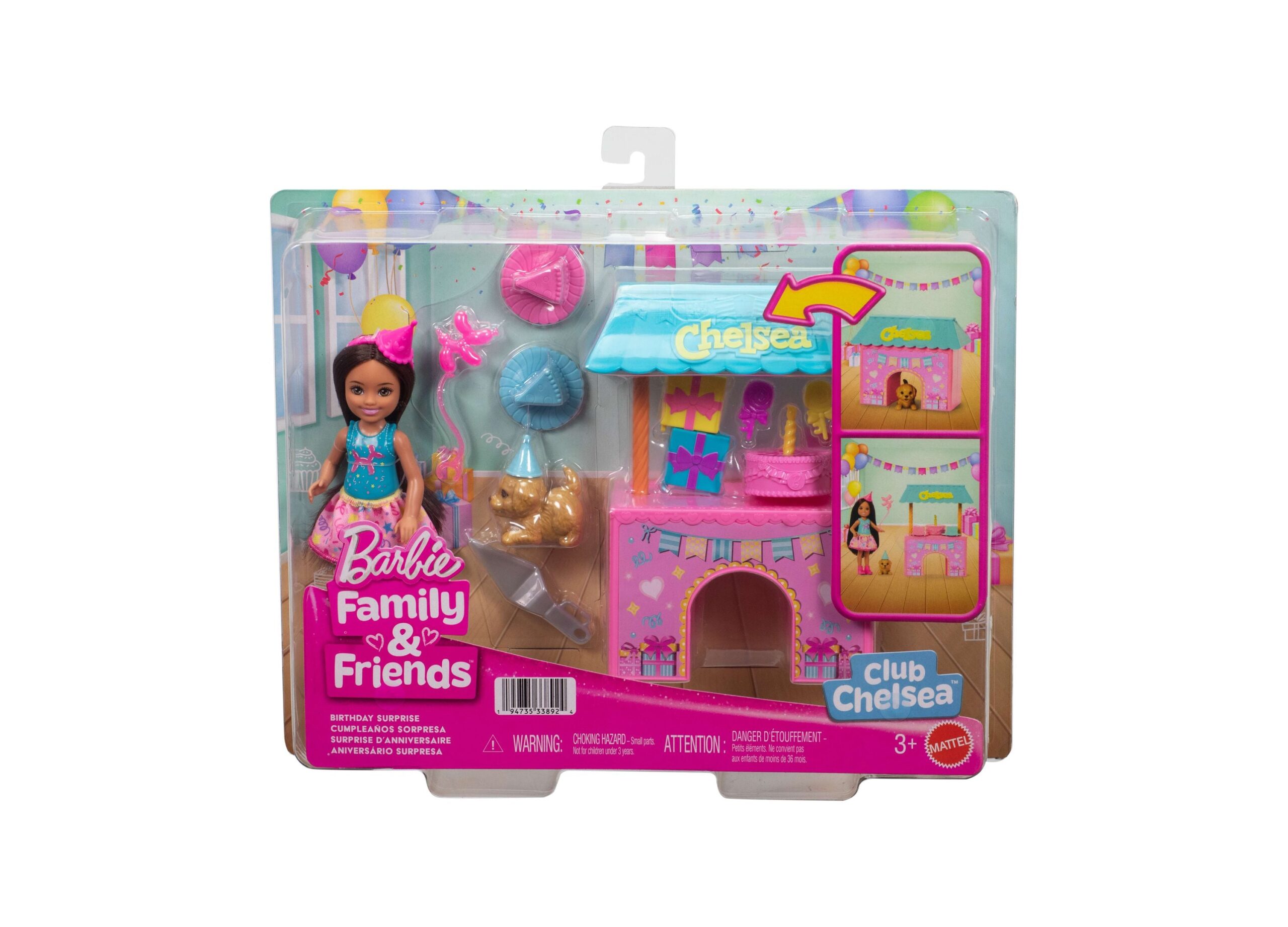 Barbie Club Chelsea Surprise Birthday Party Playset - Image 4