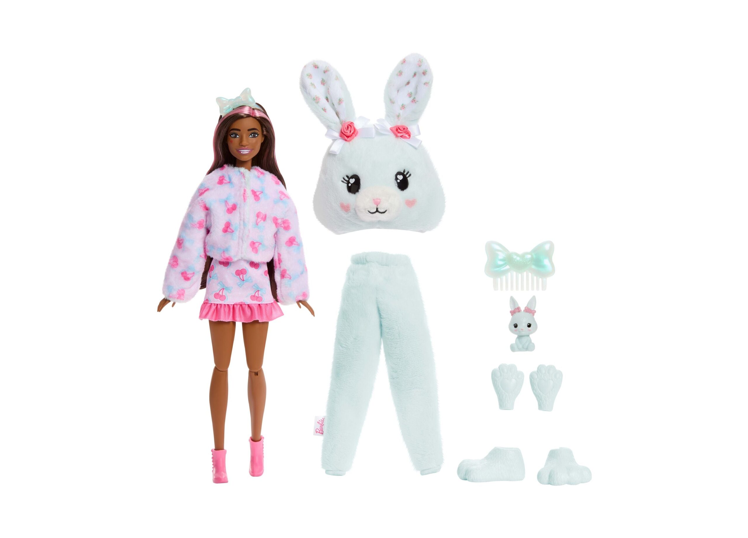 Barbie Cutie Reveal Cuddly Bunny Series - Soft Plush and Doll Accessories - Image 5