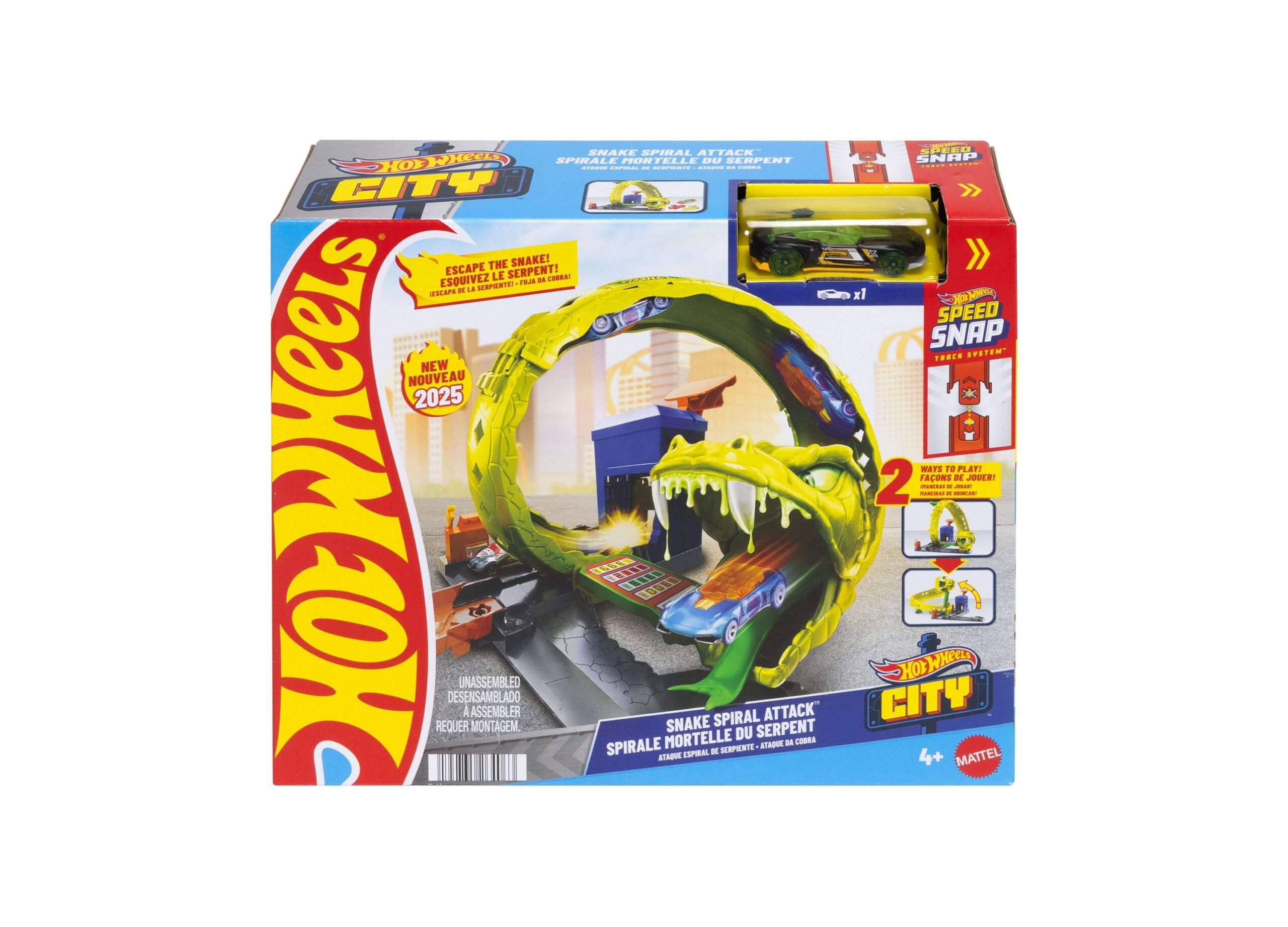 Hot Wheels Snake Spiral Attack Playset - Exciting Racing Action - Image 5
