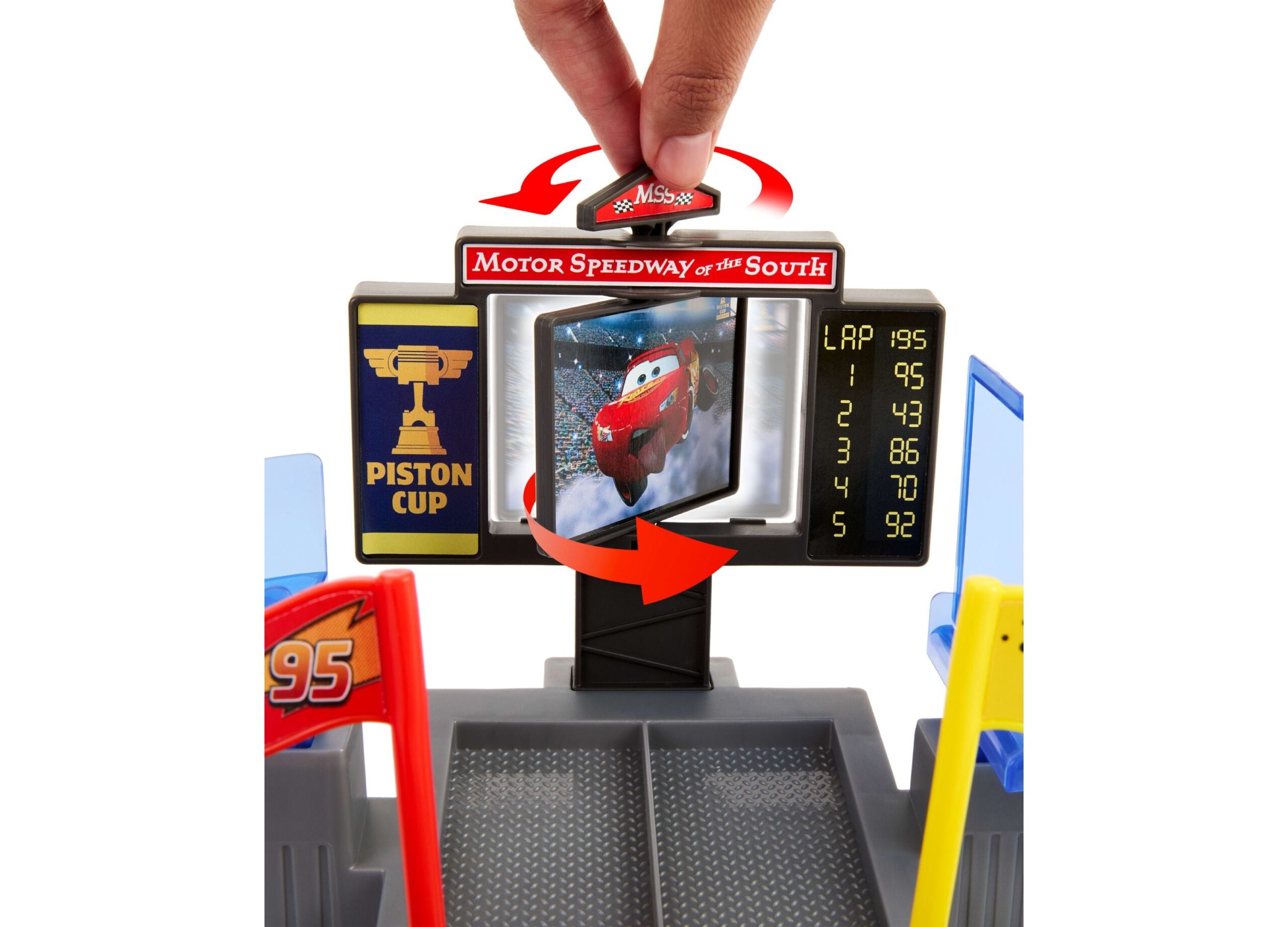 Disney Pixar Cars Stunting Speedway Playset with Piston Cup - Image 2