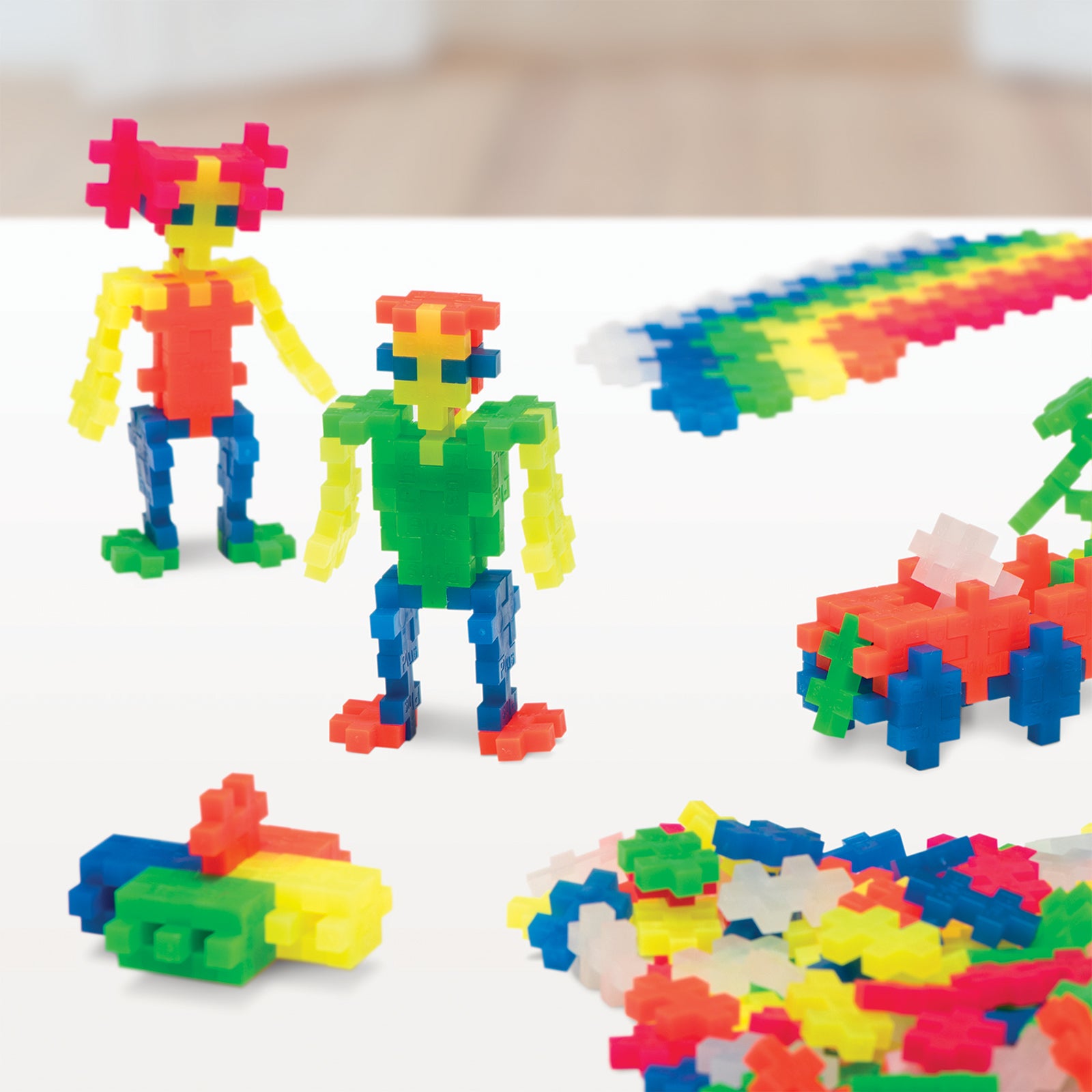 Plus-Plus Open Play Set - Neon Color Mix, 600 Pieces - Image 5
