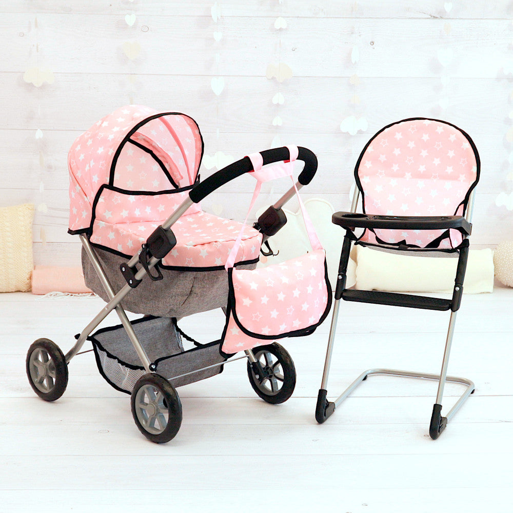 Bayer Design Cozy Dolls Playset - Pink, Grey, Stars - Image 5