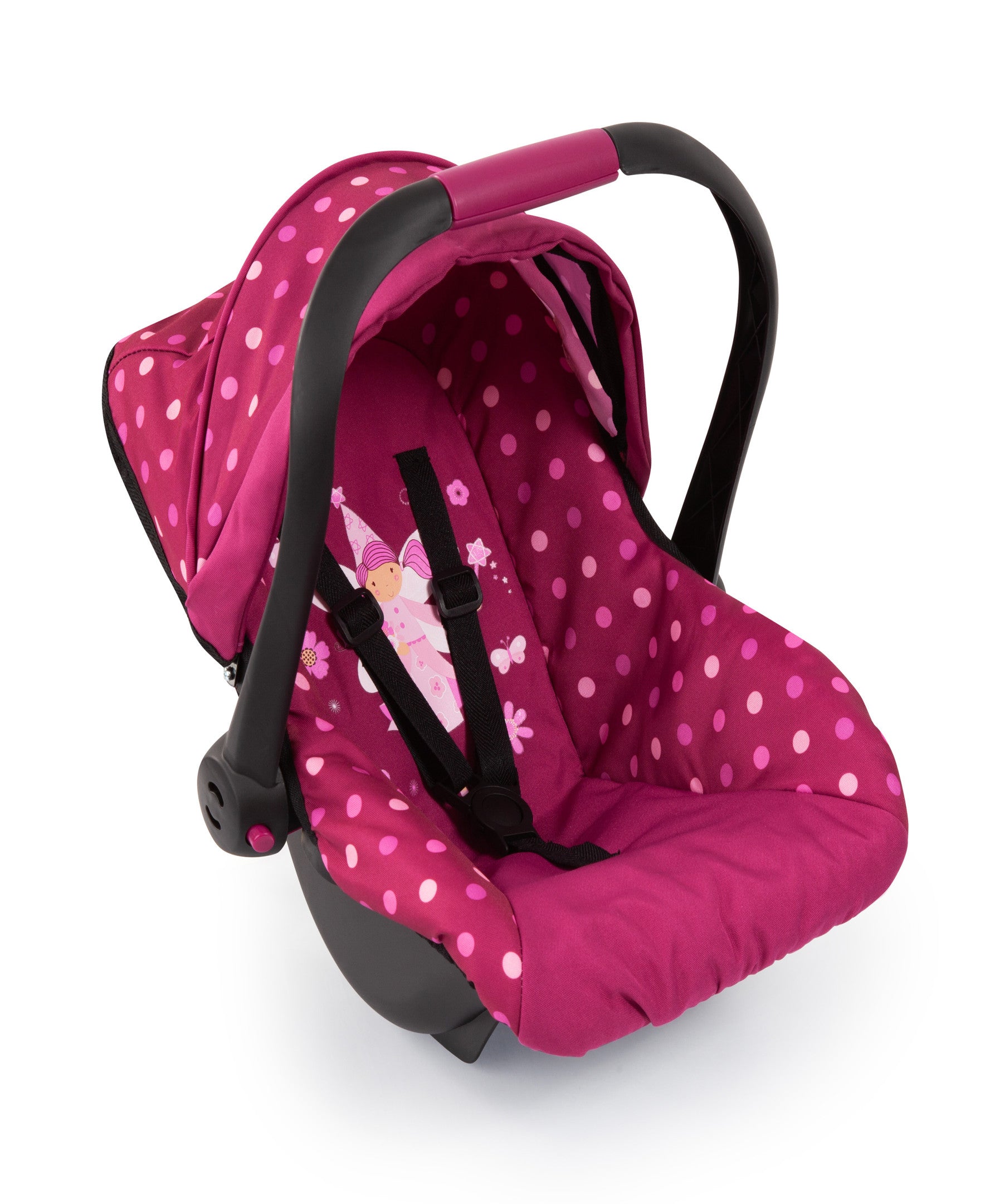Bayer Design Deluxe Polka Dot Baby Doll Car Seat with Canopy - Image 2