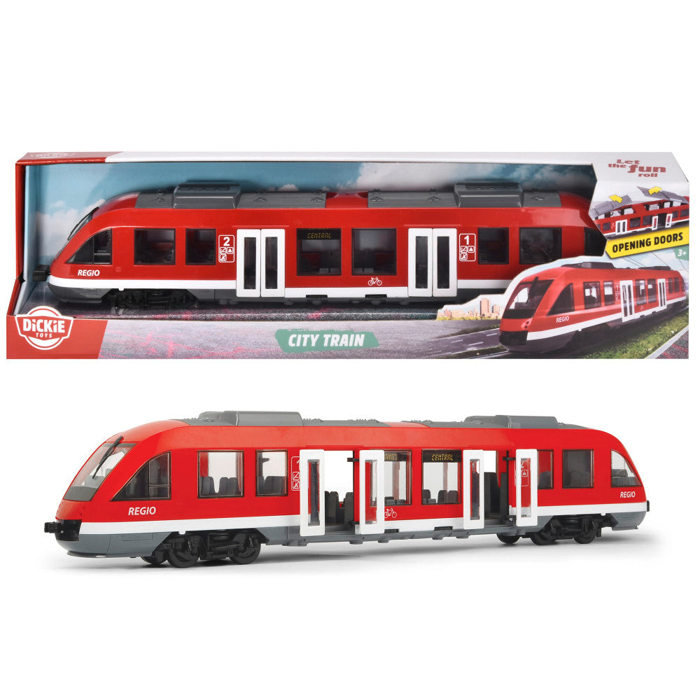 Dickie Toys 17.7" City Train - Trackless Red & White Vehicle Toy, Ages 3+ - Image 2
