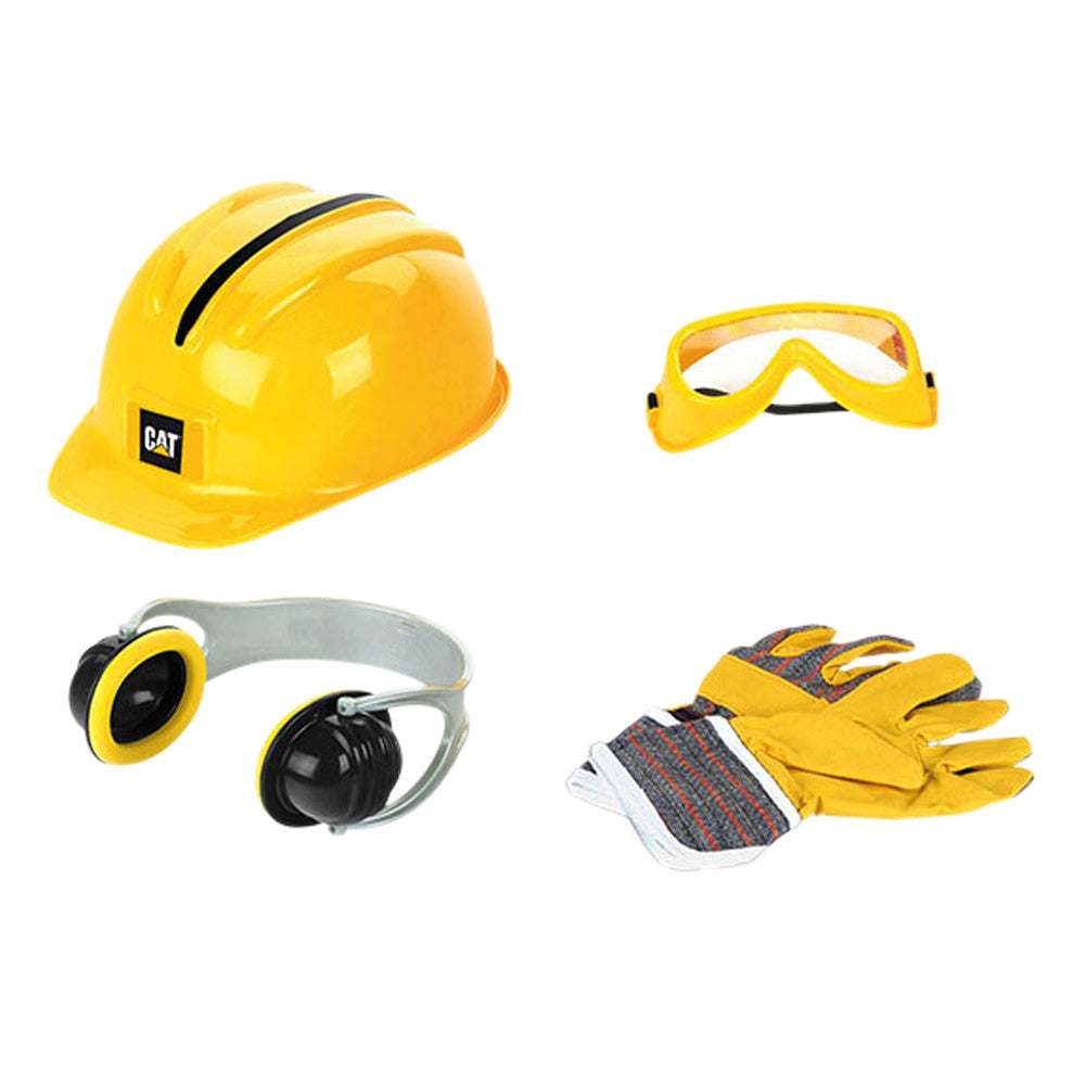 CAT 5-Piece Construction Worker Role Play Set - Yellow & Black - Ages 3+ - Image 2