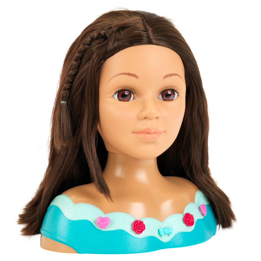 Klein Hairstyling Head Mia - Pink & Teal, 10.6" Toy for Kids 3+ - Image 2