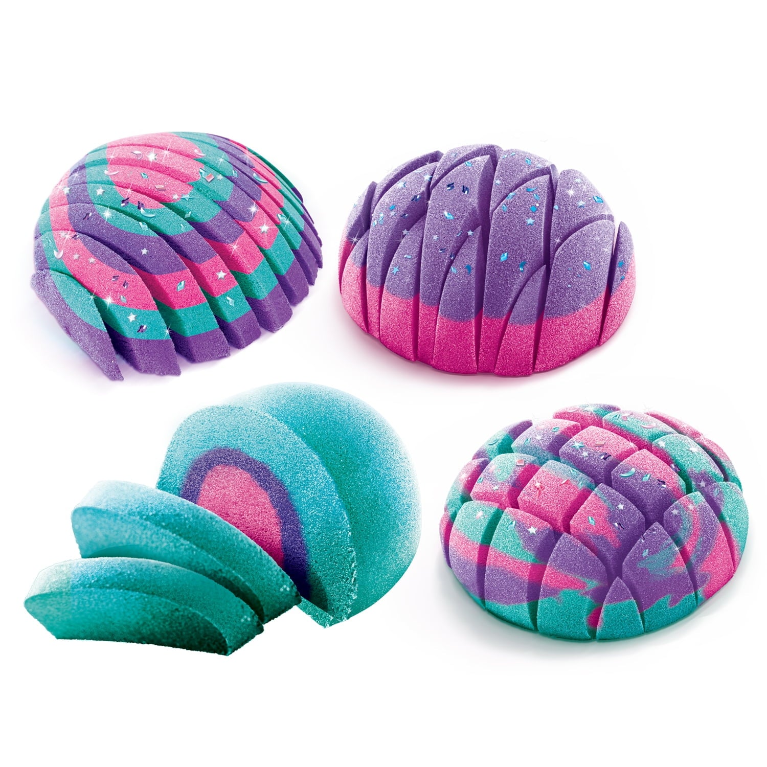 So Sand DIY Magic Sand Kit with Ball Shaped Case - 3 Colors - Image 2