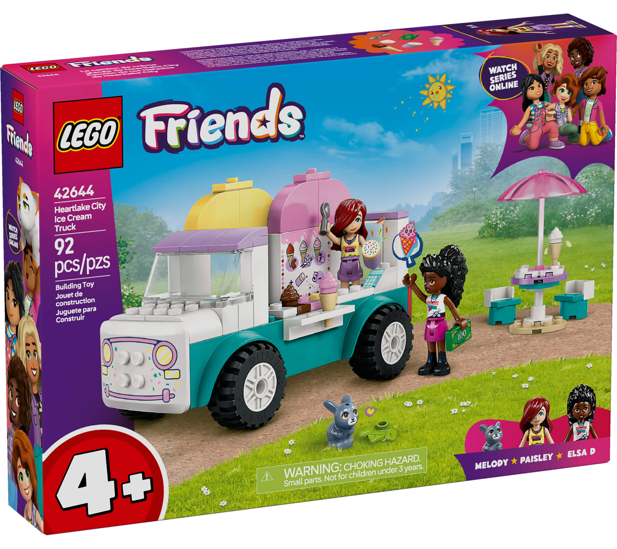 LEGO Friends Heartlake City Ice Cream Truck Building Kit - 92 Pieces - Image 2