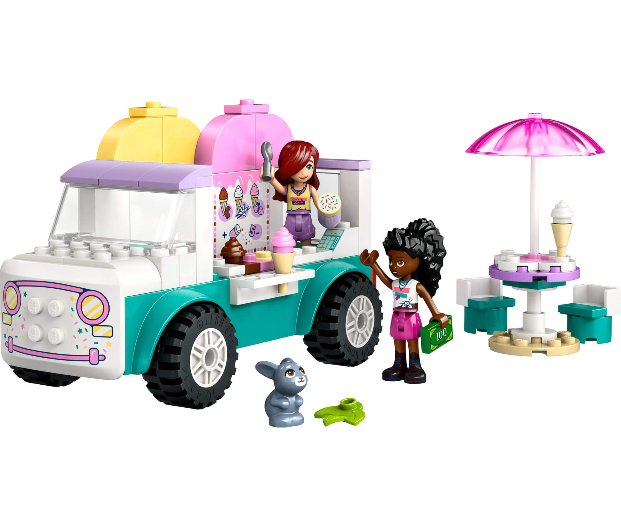 LEGO Friends Heartlake City Ice Cream Truck Building Kit - 92 Pieces - Image 3
