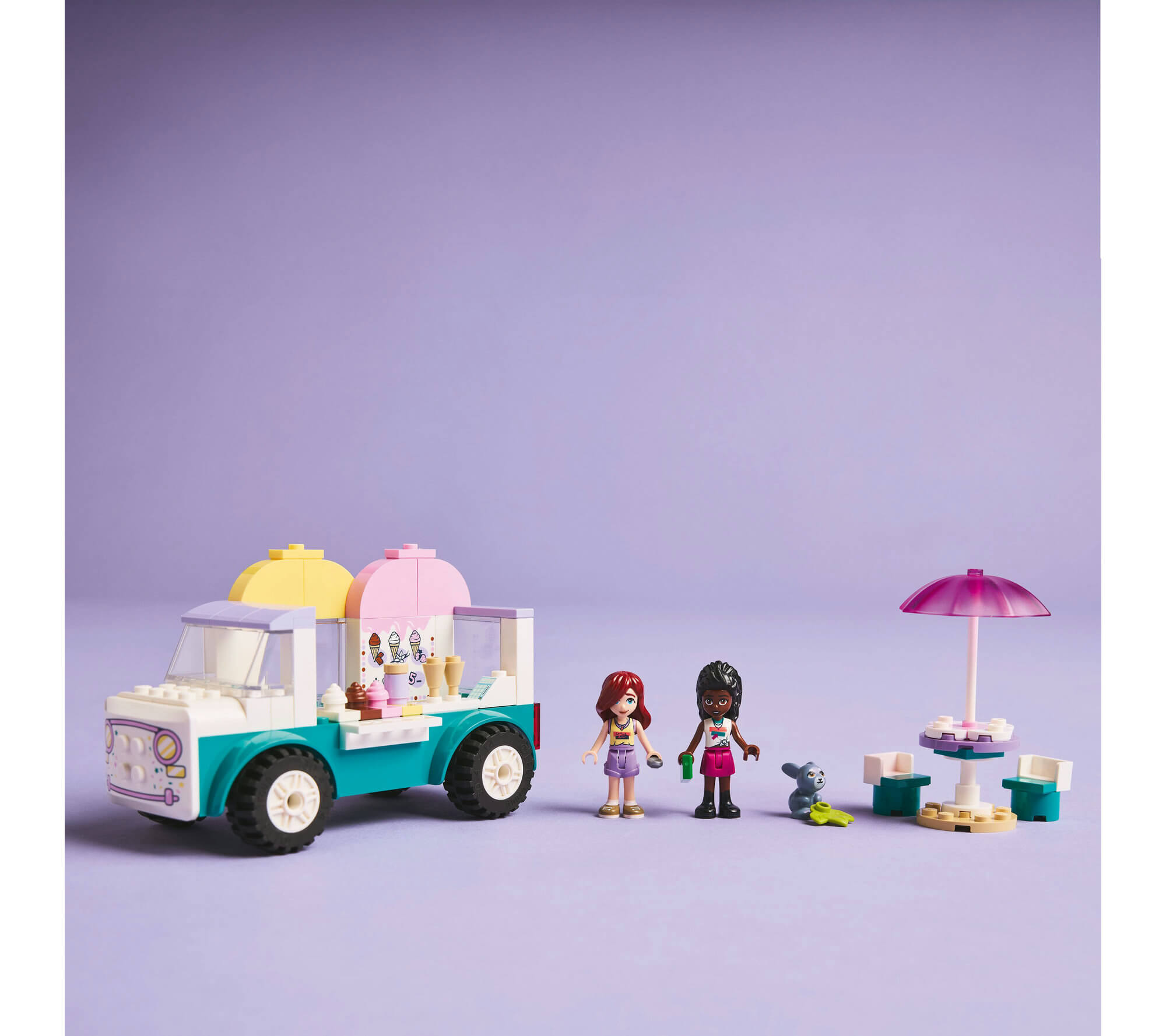 LEGO Friends Heartlake City Ice Cream Truck Building Kit - 92 Pieces - Image 4
