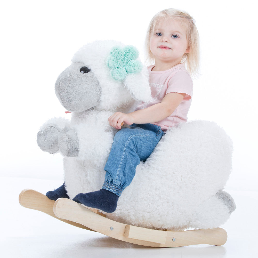 Gerardo's Little Rockers Sheep: Plush Wooden Ride-On Toy - Image 2