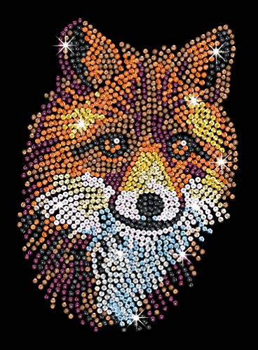 Sequin Art 3D Crafting Kit - Fox Figurine with Multi-Color Sequins - Image 2