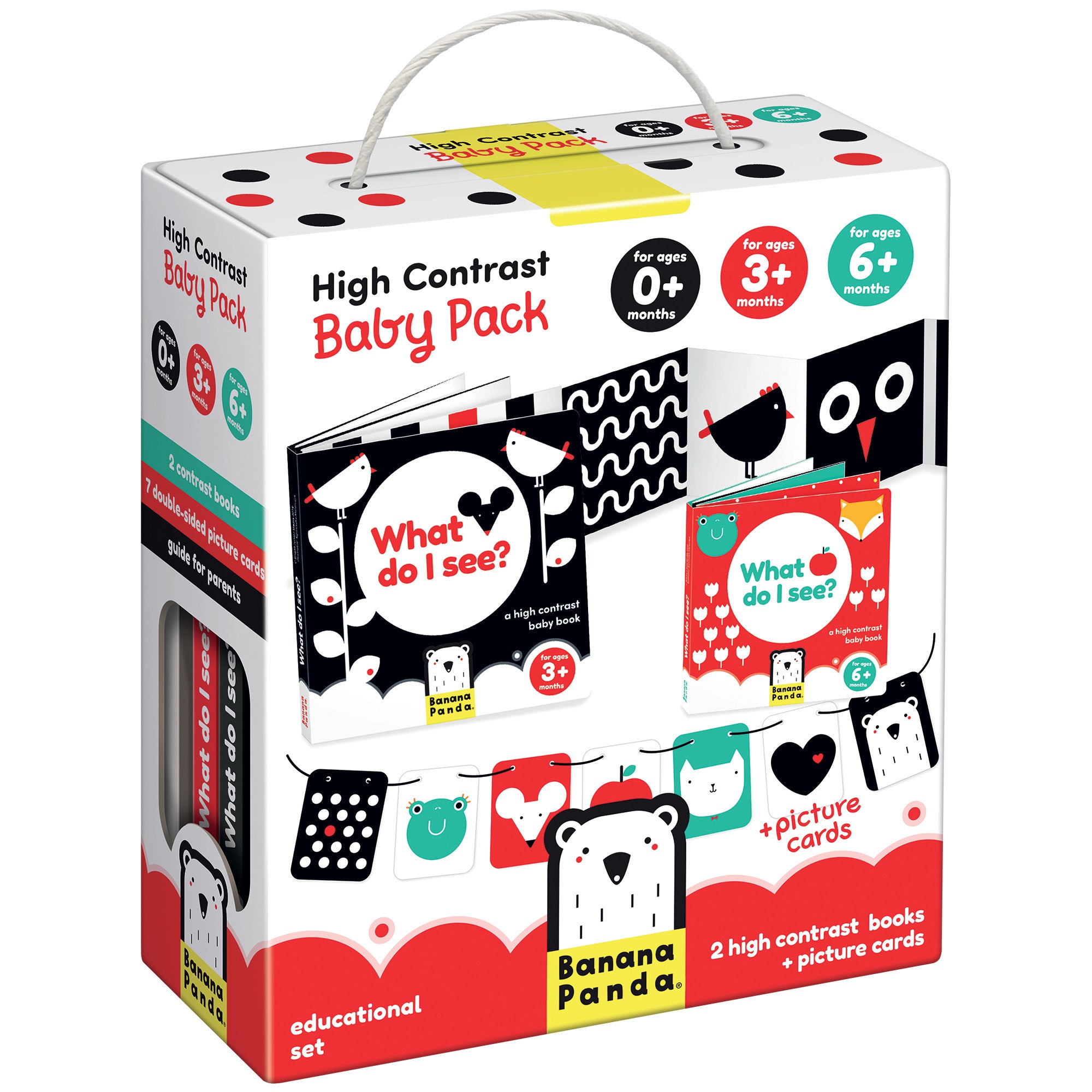 Banana Panda High Contrast Baby Pack – Visual and Cognitive Development Set