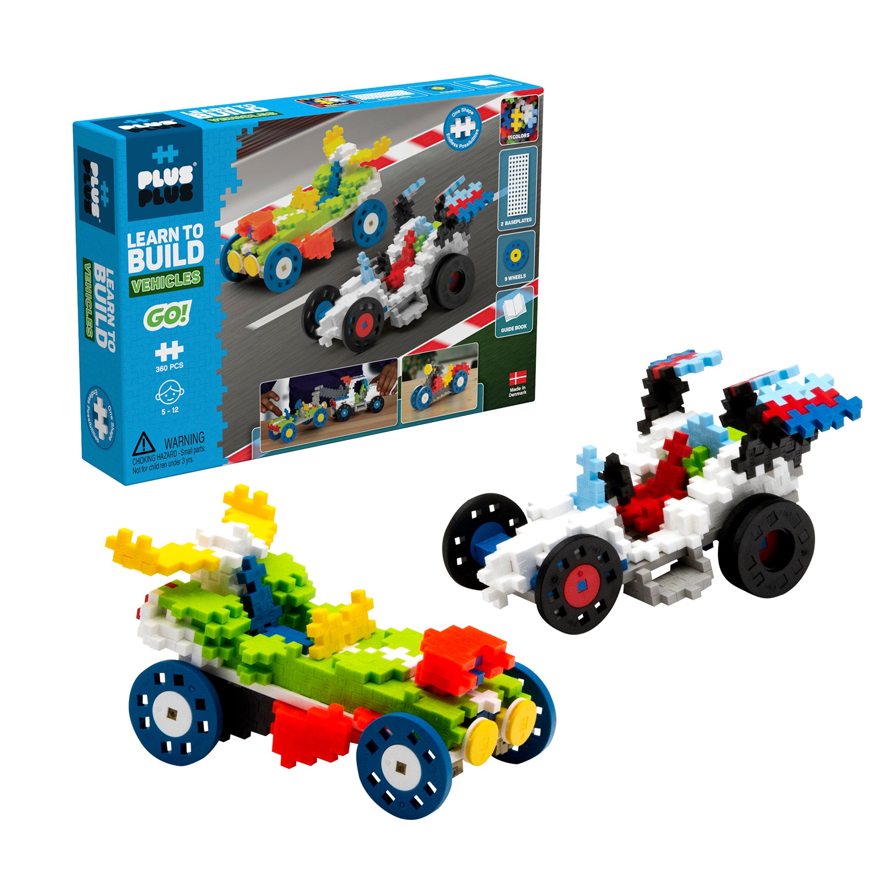 Plus-Plus Learn to Build GO! Vehicles Set - 360 Pieces - Image 2