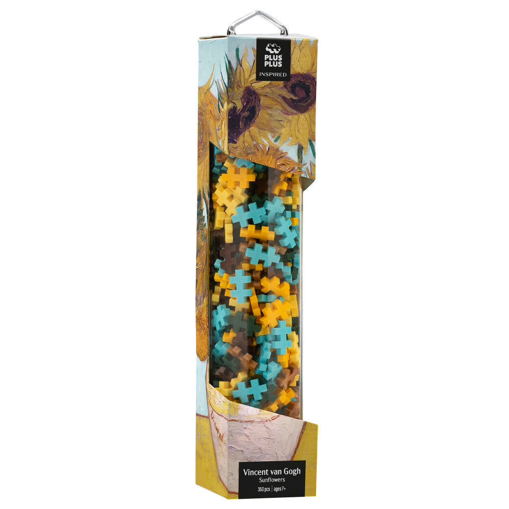 Plus-Plus Inspired Van Gogh Sunflowers Building Set - 350 Pieces - Image 3