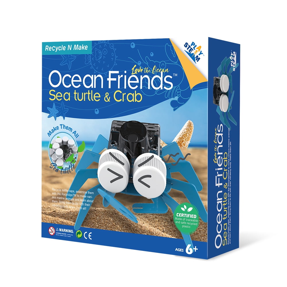 Playsteam Ocean Friends Battery-Powered Sea Turtle & Crab Kit - Image 2