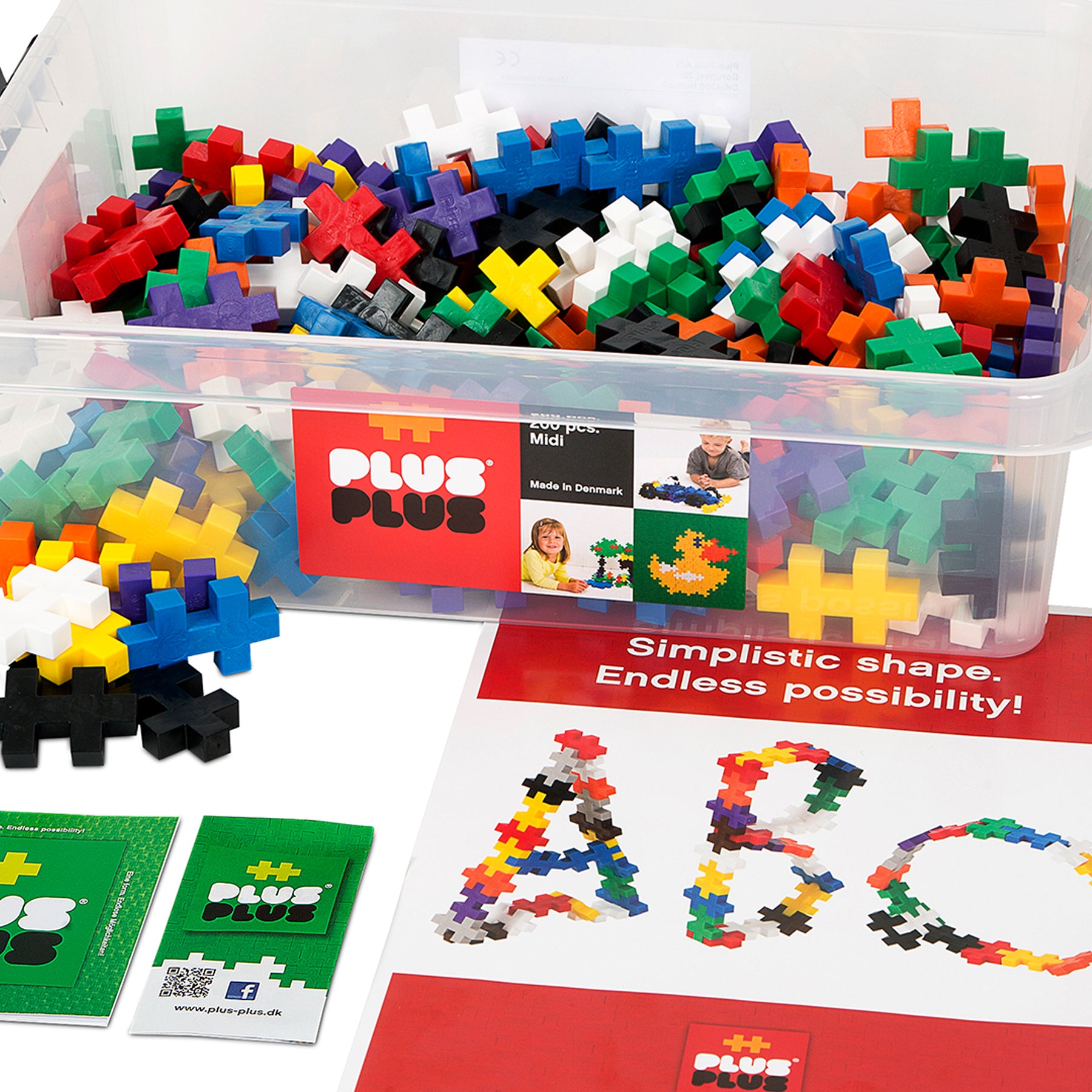 Plus-Plus BIG Basic Mix Construction Toy Tub, 200 Pieces - Image 2