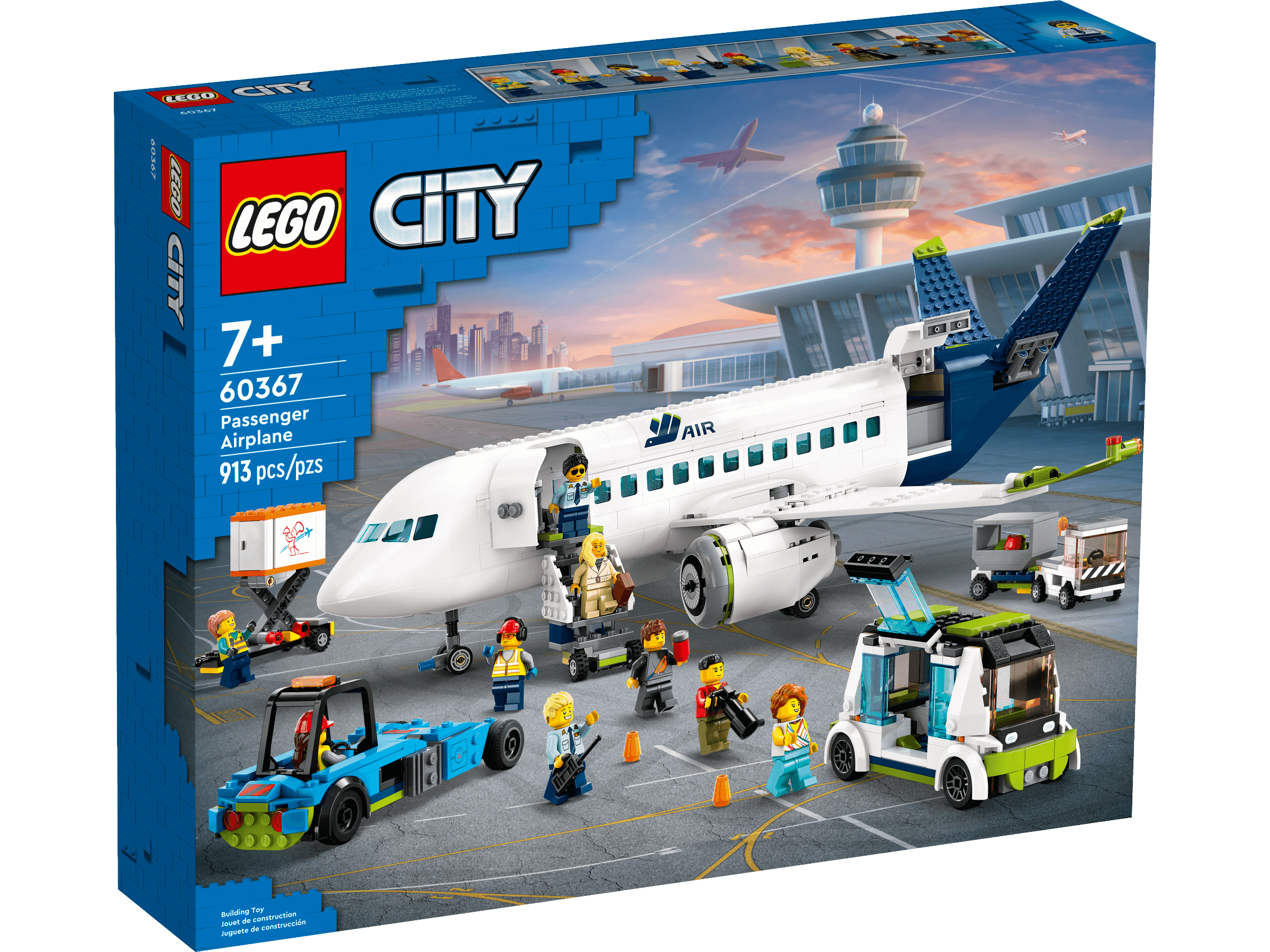 LEGO City Passenger Airplane 60367 Building Toy Set - 930 Pieces - Image 3