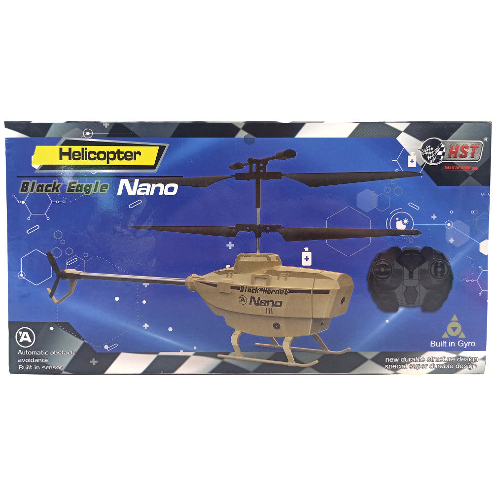 HST Black Eagle Nano R/C Helicopter - Surprise Color: Tan OR Gray - Image 3