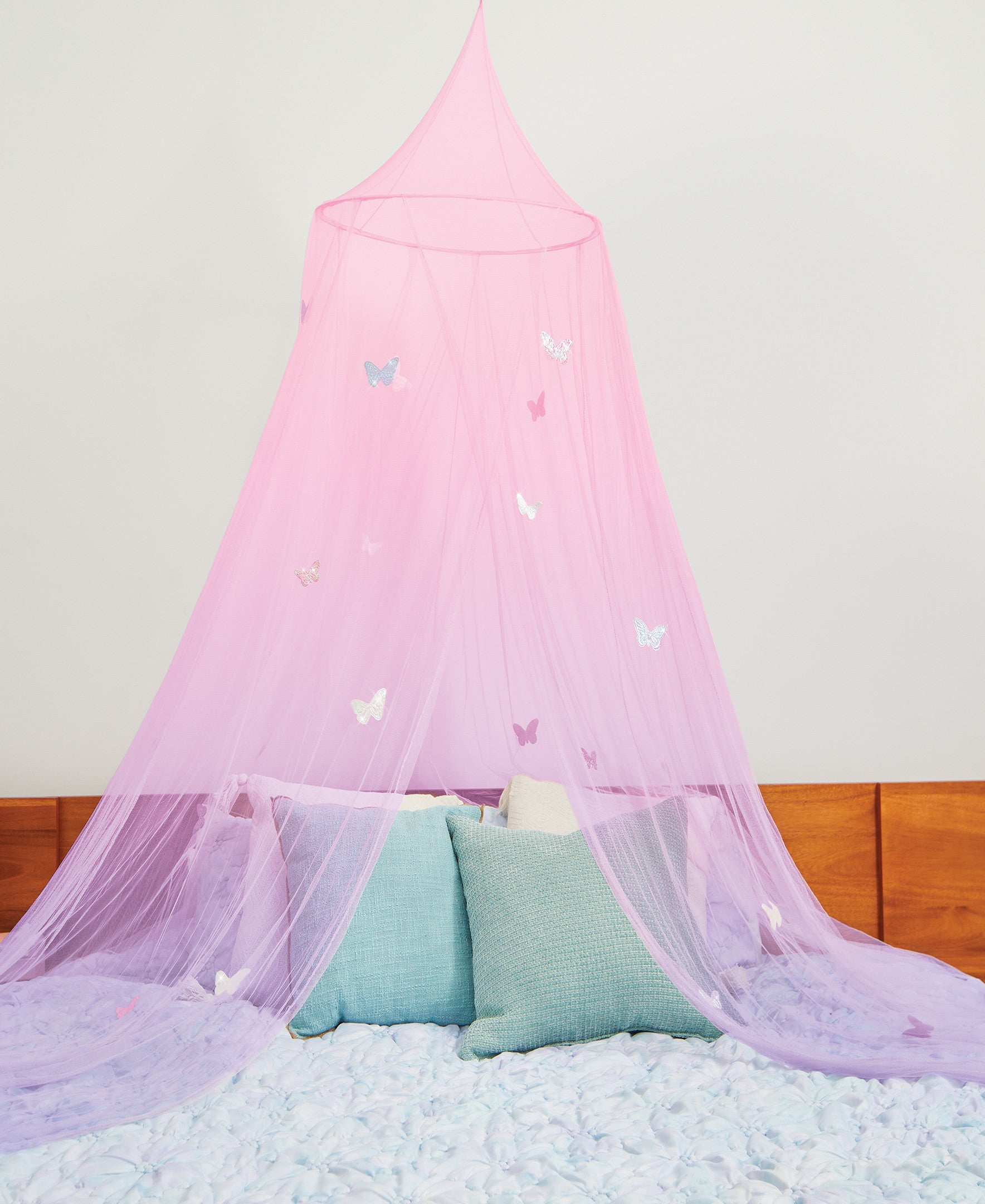 Three Cheers For Girls Butterfly Ombre Bed Canopy - Pink/Purple - Image 2