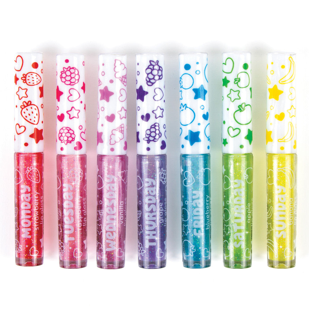 3C4G Sparkle Collection 7-Day Glitter Lip Gloss Set for Kids - Image 2