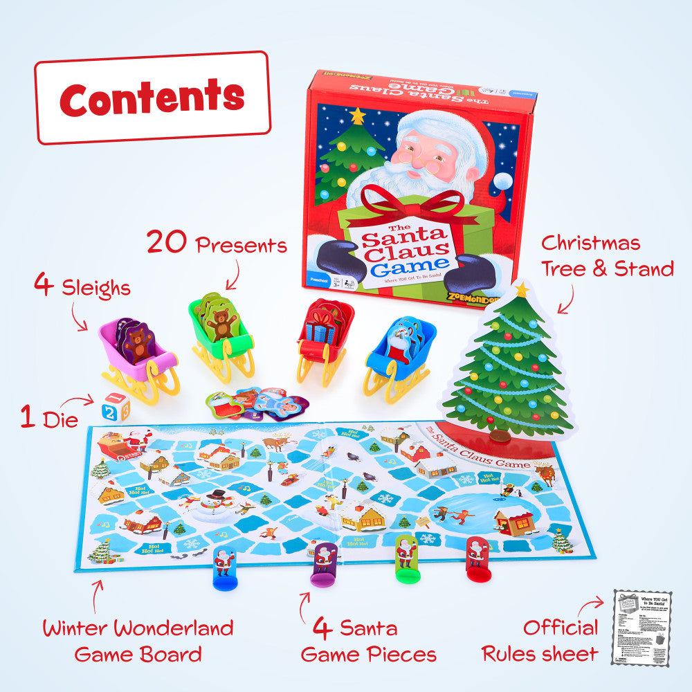 The Santa Claus Game by Zobmondo!! Family Board Game - Image 2