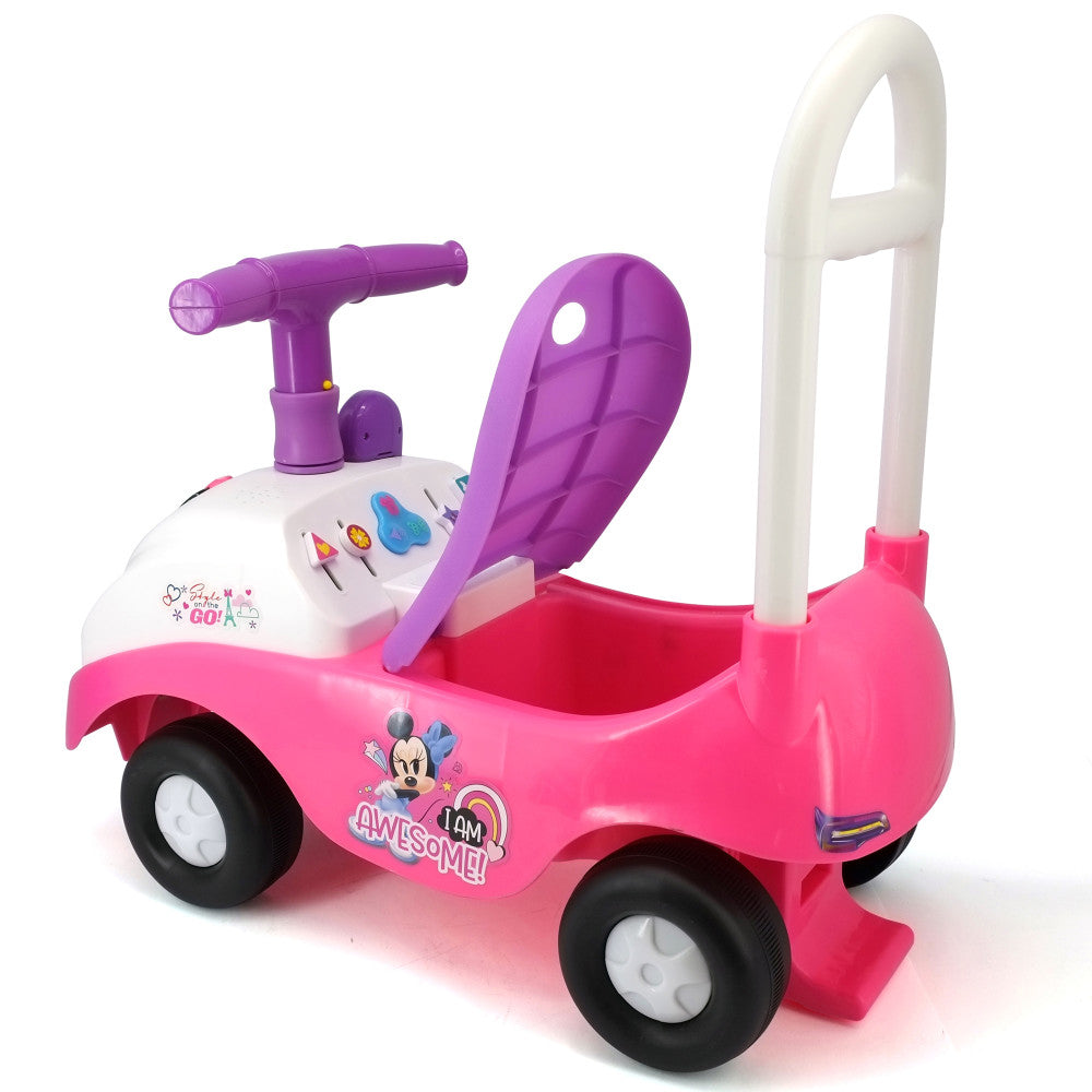 Kiddieland - Minnie Mouse Foldable Handle Ride-On - Disney Foot To Floor Vehicle - Image 3