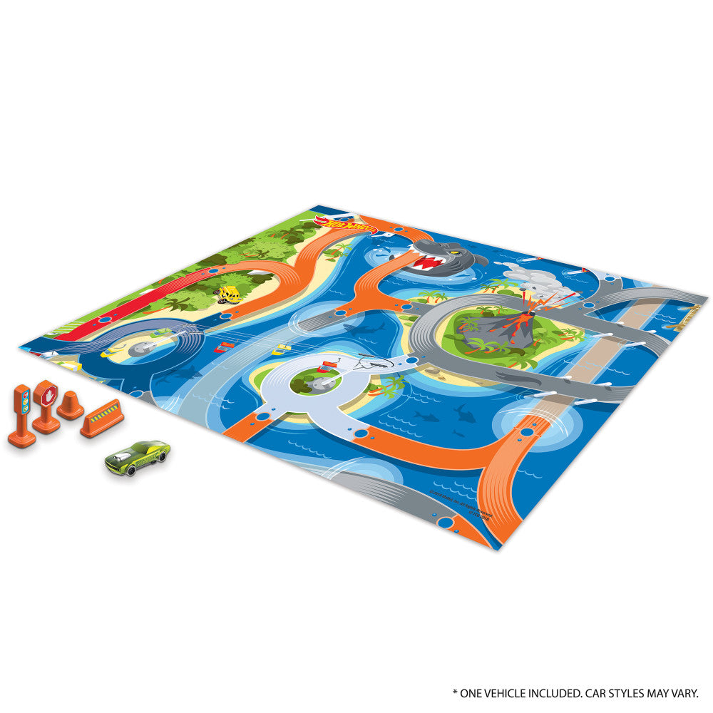 Hot Wheels Imaginmat: Deluxe Interactive Playmat & Toy Car - Image 2