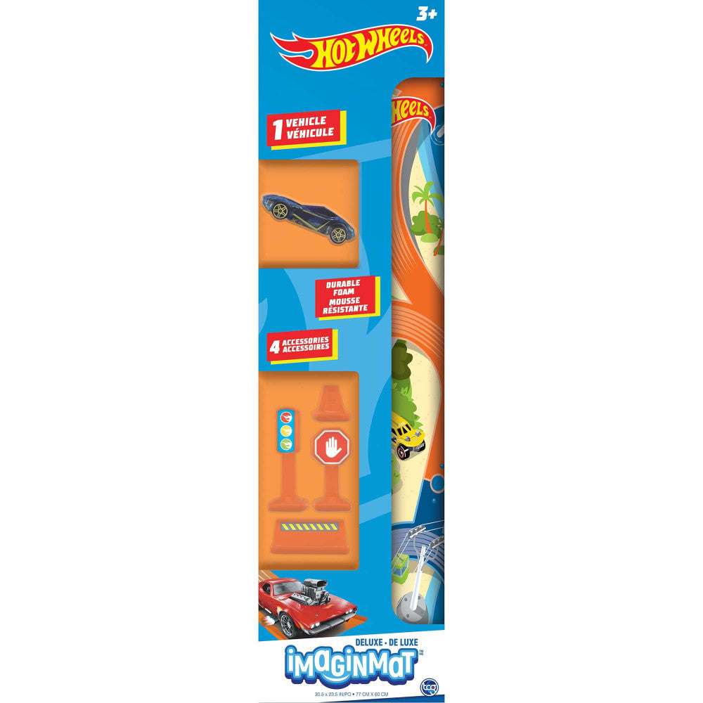 Hot Wheels Imaginmat: Deluxe Interactive Playmat & Toy Car - Image 3