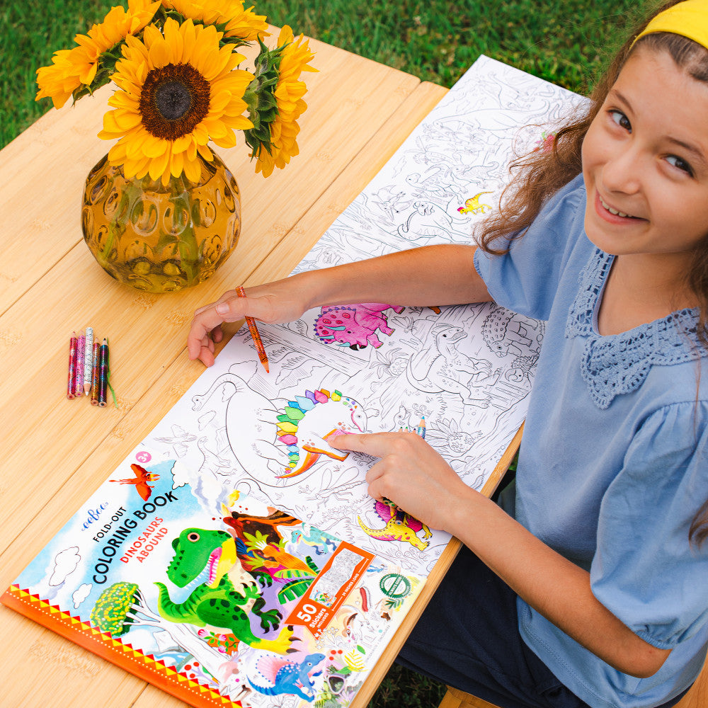 eeBoo Dinosaurs Abound Giant Coloring Adventure - Ages 3+ - Image 5