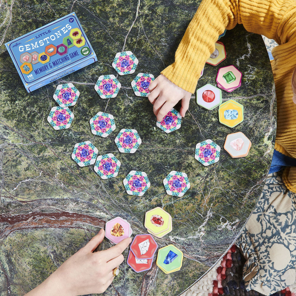 eeBoo Little Gemstones Memory & Matching Game for Kids Ages 5+ - Image 4