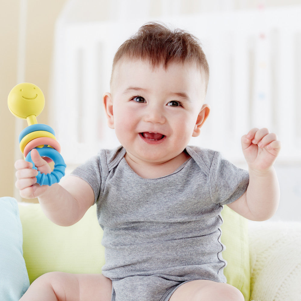 Hape Rattling Rings Teether ?C Pastel Joy - Image 3