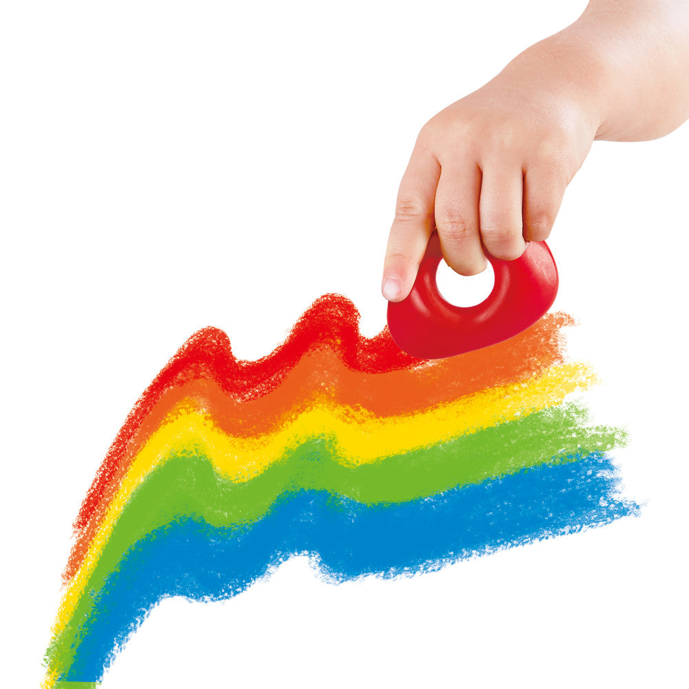 Hape Easy-Grip Toddler Crayons - 5pc Vibrant Colors Set - Image 2