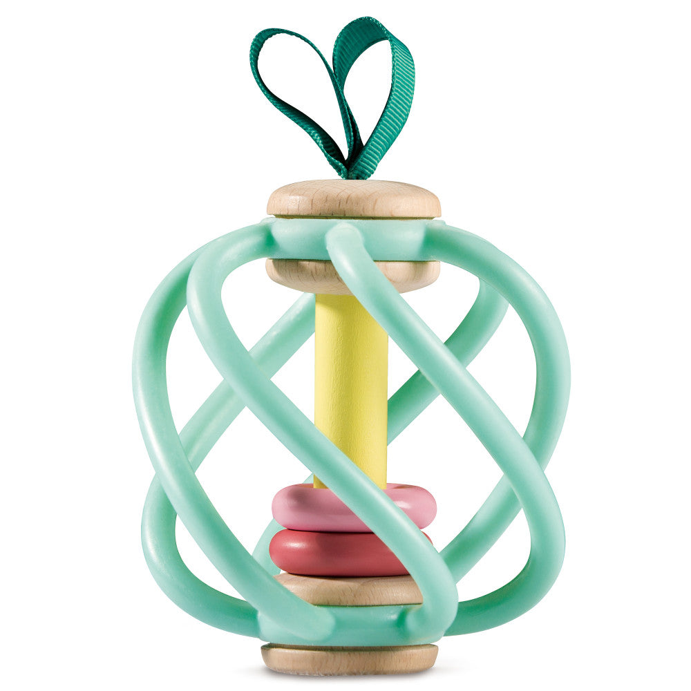 Hape Apple Grab Toy ?C Green-Yellow-Red Teether Baby Toy