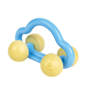 Hape Eco-Friendly Rattle & Roll Toy Car ?C Blue & Yellow