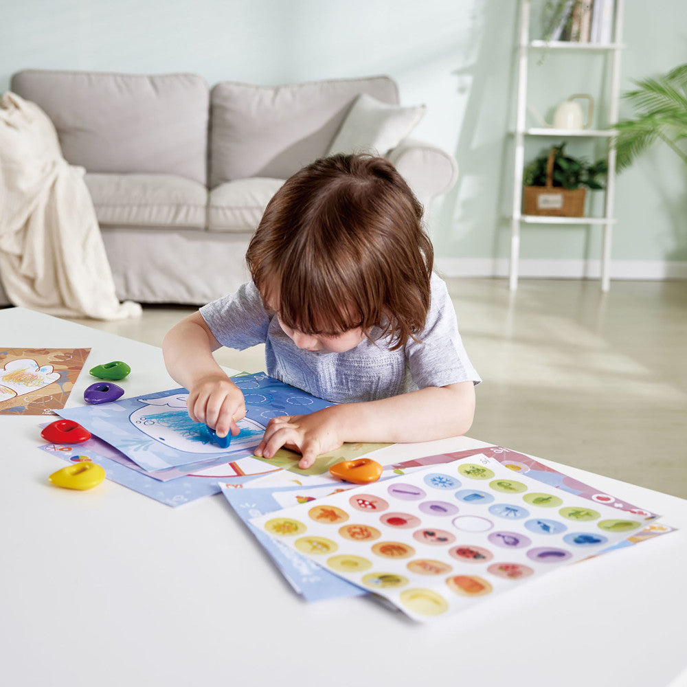 Hape Animal & Nature 18pc Crayon Coloring Art Set - Image 7