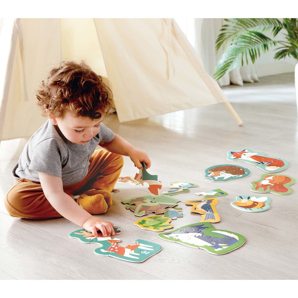 Hape Woodland Friends 10 Mini Animal-Shaped Puzzles - Image 4