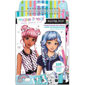 Make It Real Pastel Pop Fashion Design Sketchbook Kit