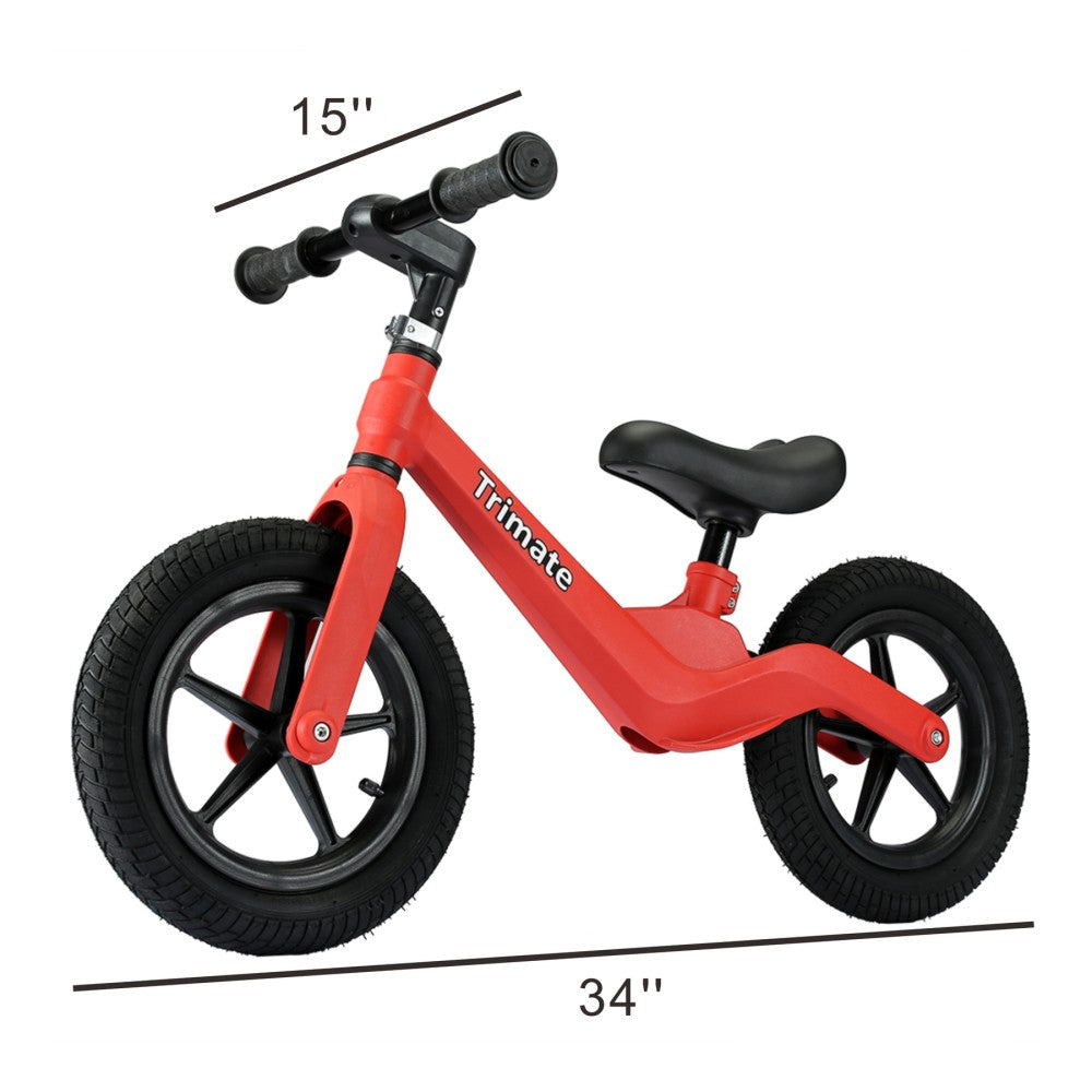 Boys 12 inch Trimate Toddler Balance Bike, Red - No Pedal Sport Bike - Image 3