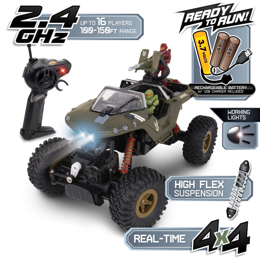 NKOK HALO Infinite RC UNSC Warthog 'Rock Hog' - Master Chief & Spartan - 2.4 GHz Remote Control Vehicle - Image 2