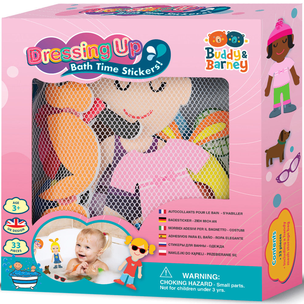 Buddy & Barney Dress-Up Bath Time Foam Stickers - 32 Pieces - Image 3