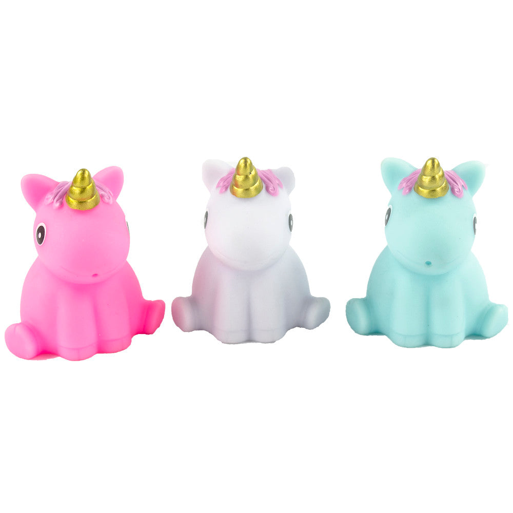 Buddy & Barney Unicorn Bath Time Fun - 3 Piece Light-Up Toy Set - Image 2