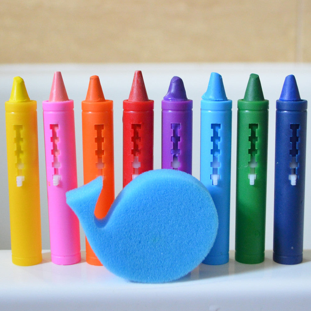 Buddy & Barney Color Magic Bath Time Crayons - 8 Vibrant Washable Crayons - Image 3