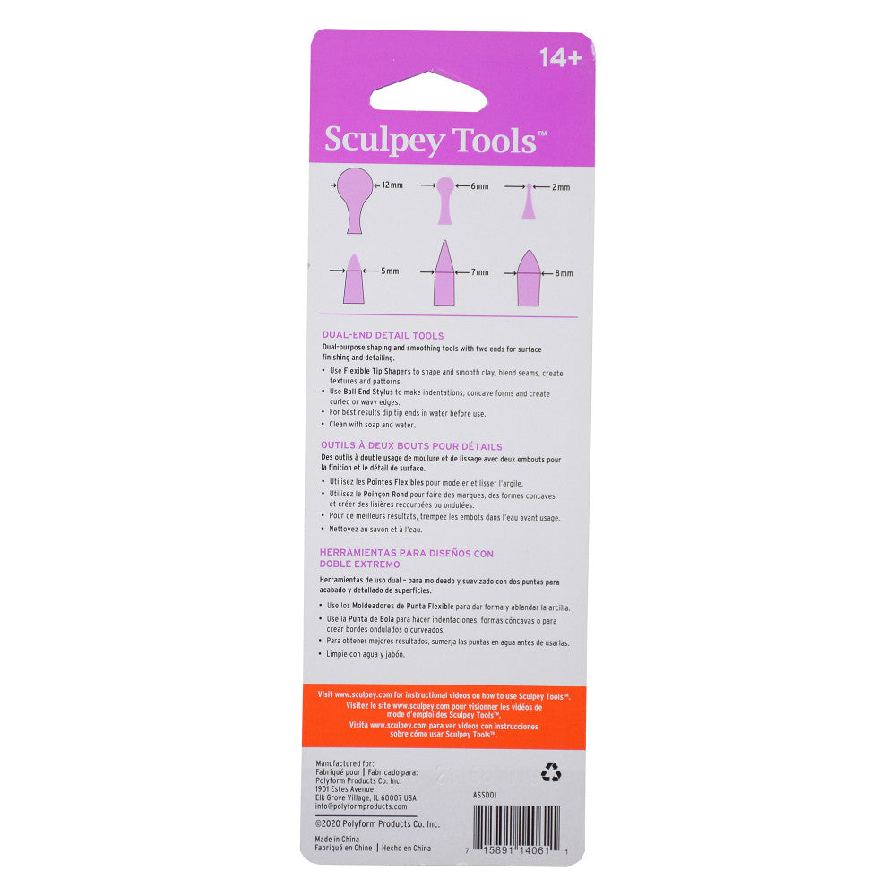 Sculpey Sculptor's Dream Dual End Detail Tools ?C 3pc Sculpting Set - Image 2
