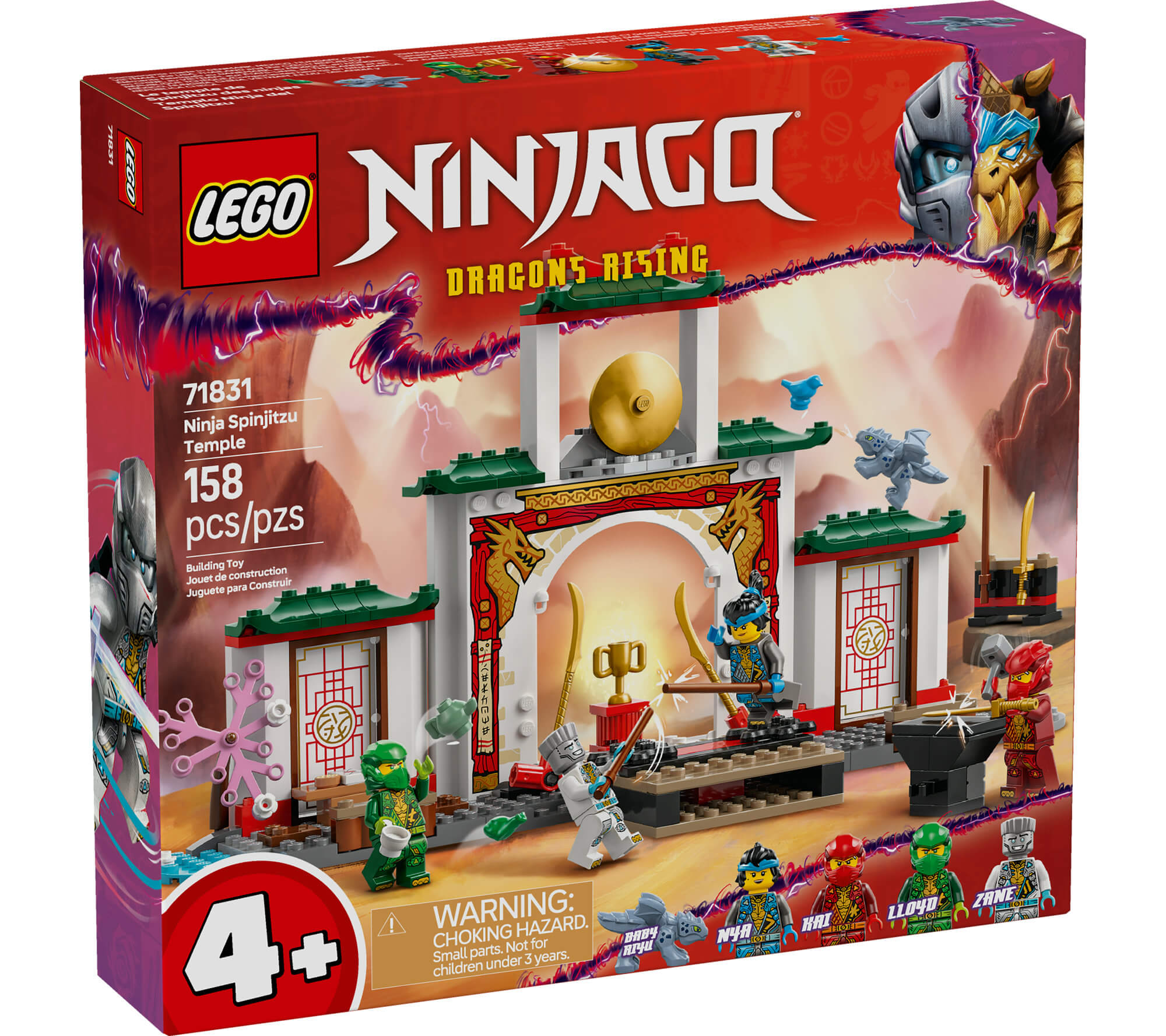LEGO NINJAGO Ninja Spinjitzu Temple 158-Piece Building Set - 71831 - Image 2