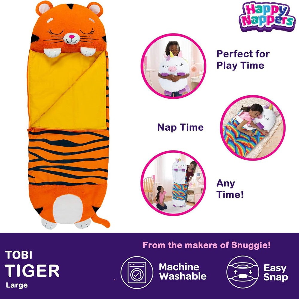 Happy Nappers Tiger Tobi 66 inch Plush Sleepy Sack - Large - Image 2