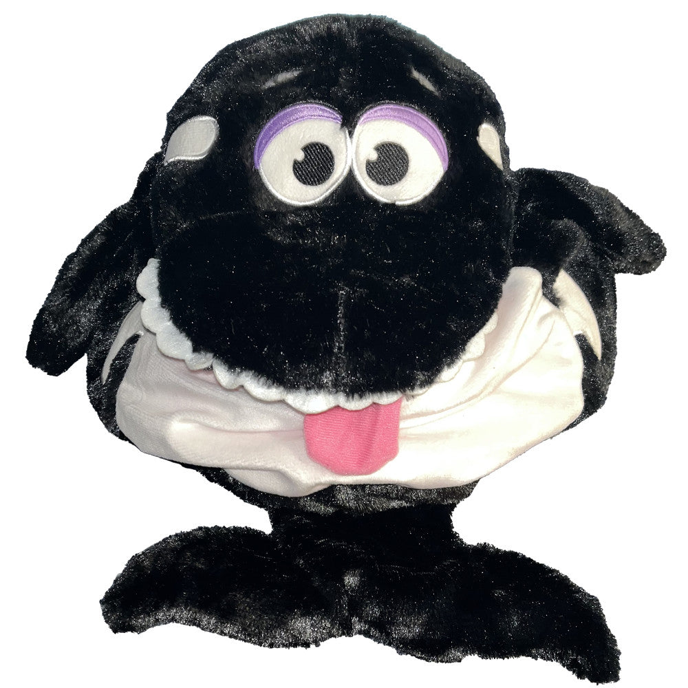 Tummy Stuffers Shark - Black & White: Storage Plush Buddy - Image 2