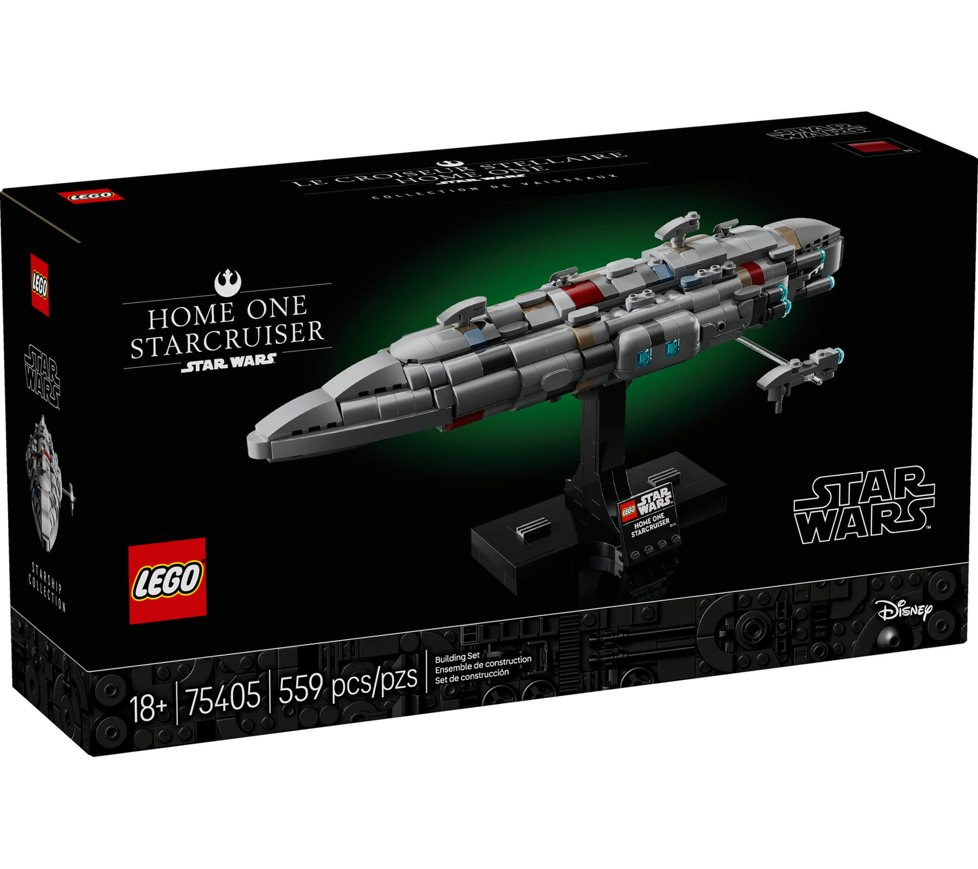 LEGO Star Wars Home One Starcruiser Model Kit 75405 - Buildable Starship - Image 2