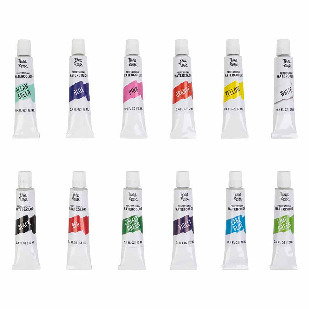 Brea Reese Professional Watercolor Brights Set - 12 Vibrant Color Tubes - Image 3